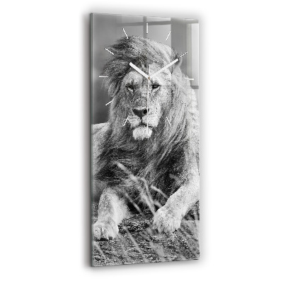 Horloge rectangulaire verticale Abstraction - Lion