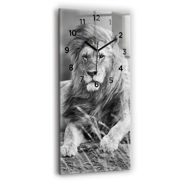 Horloge rectangulaire verticale Abstraction - Lion