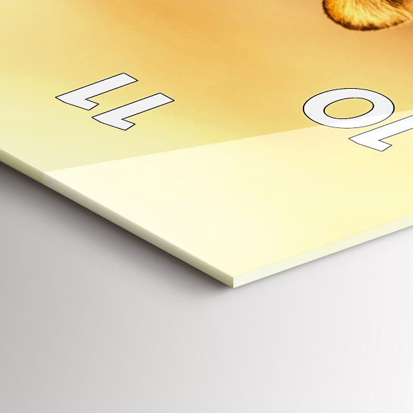 Horloge rectangulaire verticale Chasse au tigre