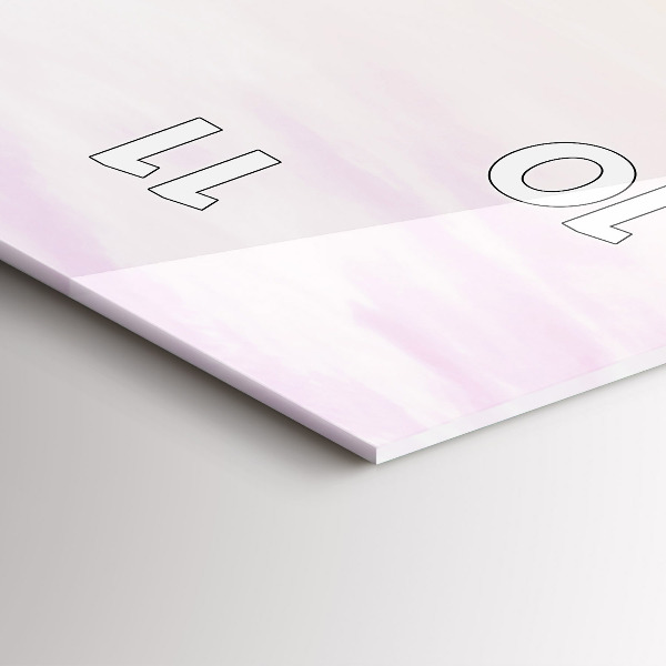 Horloge rectangulaire verticale Mer ensoleillée polonaise