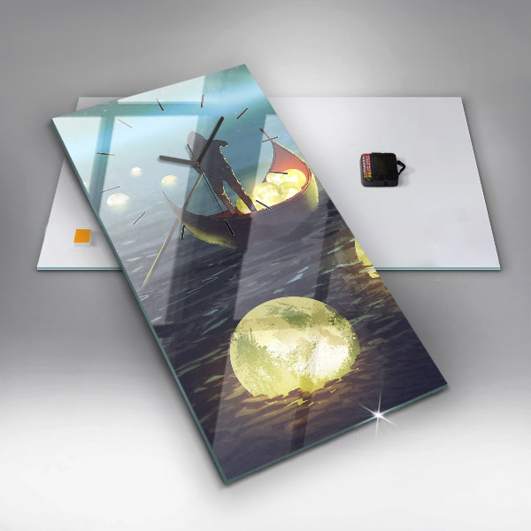 Horloge rectangulaire verticale Abstraction