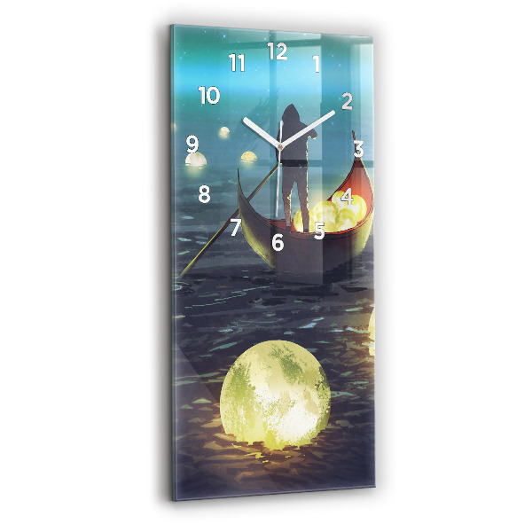 Horloge rectangulaire verticale Abstraction