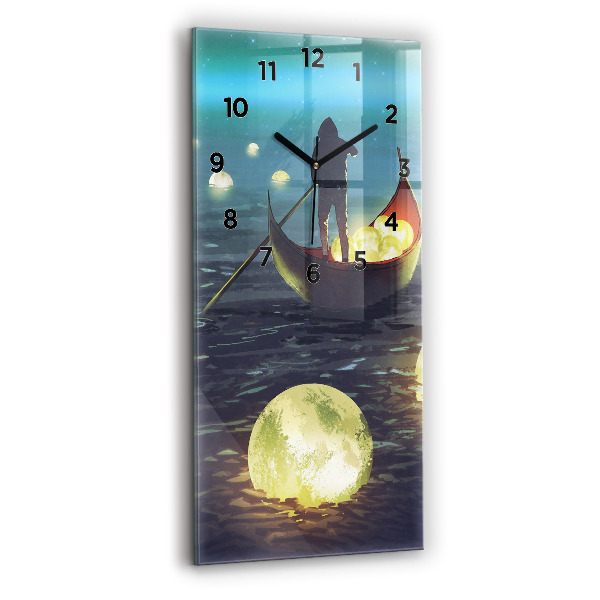 Horloge rectangulaire verticale Abstraction