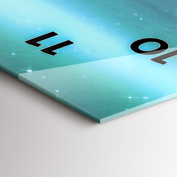 Horloge rectangulaire verticale Abstraction