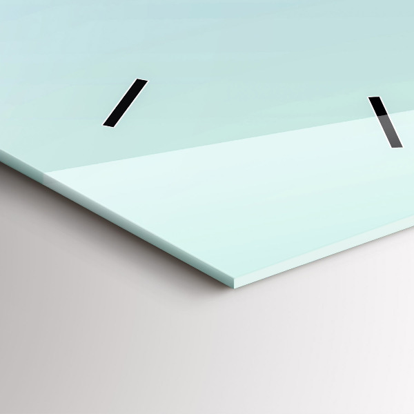 Horloge rectangulaire verticale figures géométriques