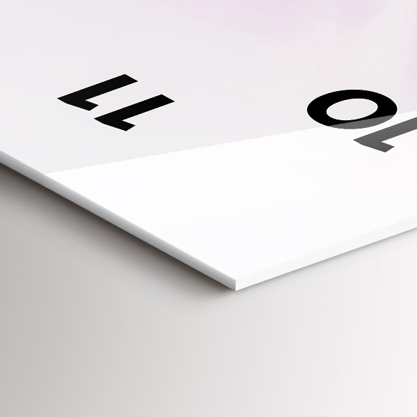 Horloge rectangulaire verticale Abstraction