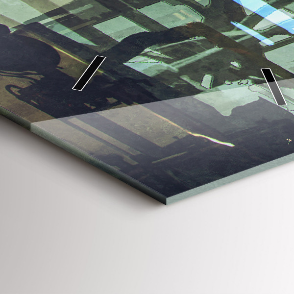 Horloge rectangulaire verticale Cyberpunk