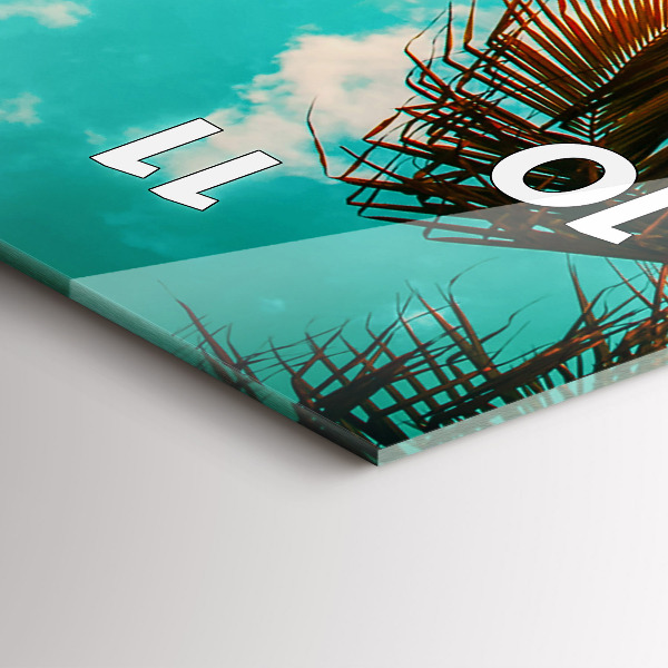 Horloge rectangulaire verticale Vacances Détente Été