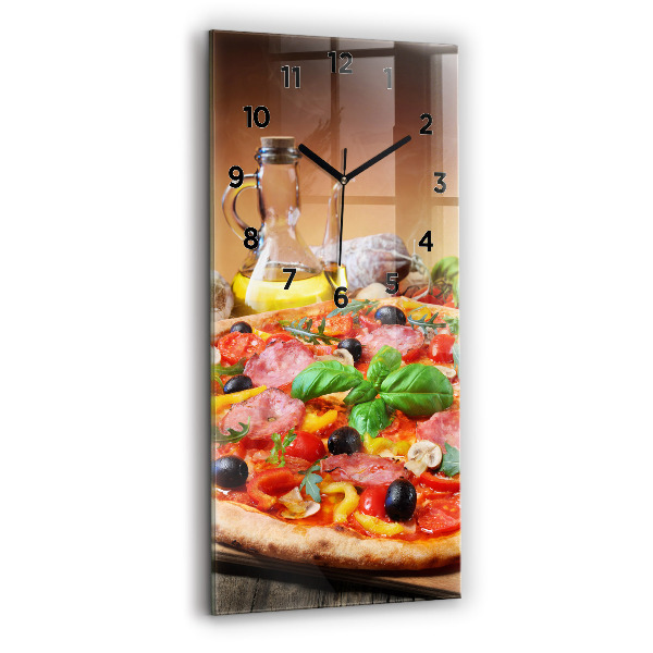 Horloge rectangulaire verticale 'Le cœur culinaire de l''Italie'