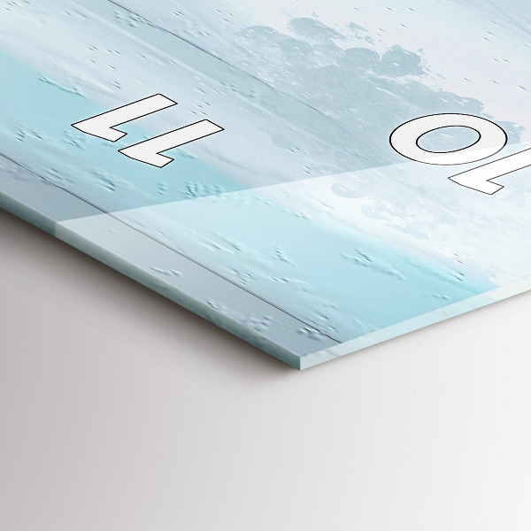 Horloge rectangulaire verticale 'Paysage abstrait à l''huile'