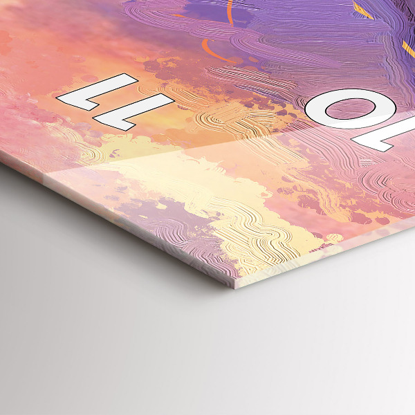 Horloge rectangulaire verticale Prairie au coucher du soleil