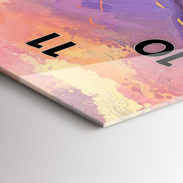 Horloge rectangulaire verticale Prairie au coucher du soleil