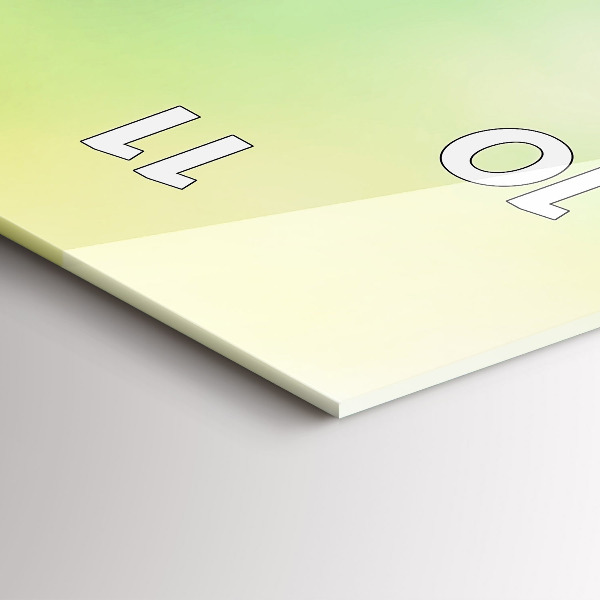 Horloge rectangulaire verticale Globe