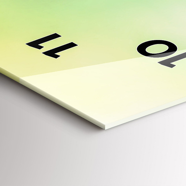 Horloge rectangulaire verticale Globe