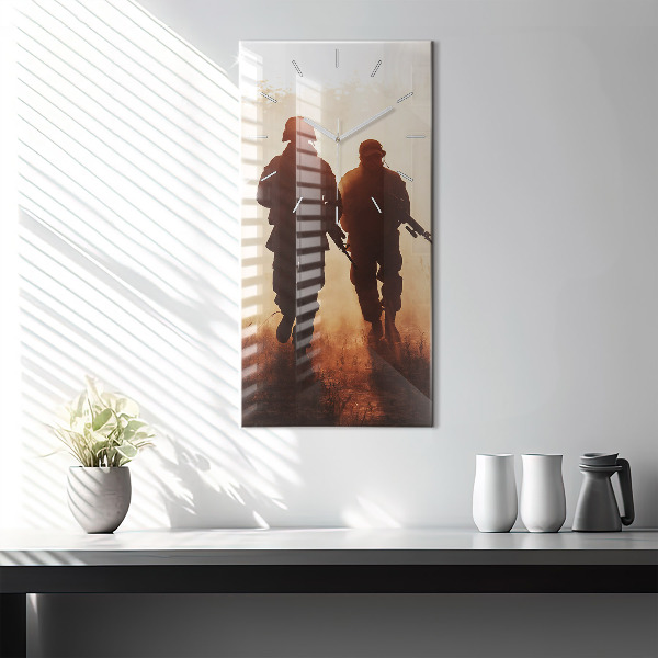 Horloge rectangulaire verticale Marines des États-Unis