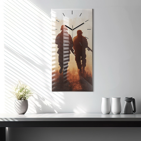 Horloge rectangulaire verticale Marines des États-Unis