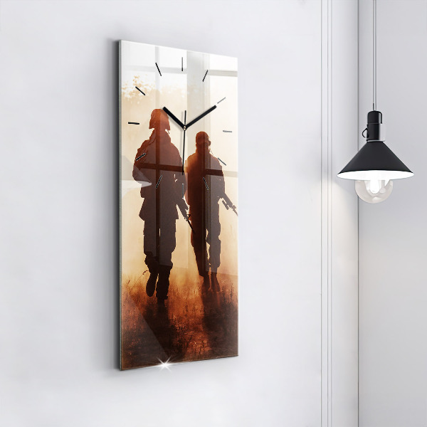 Horloge rectangulaire verticale Marines des États-Unis