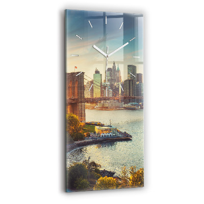 Horloge rectangulaire verticale New York Manhattan