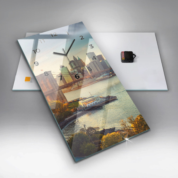 Horloge rectangulaire verticale New York Manhattan
