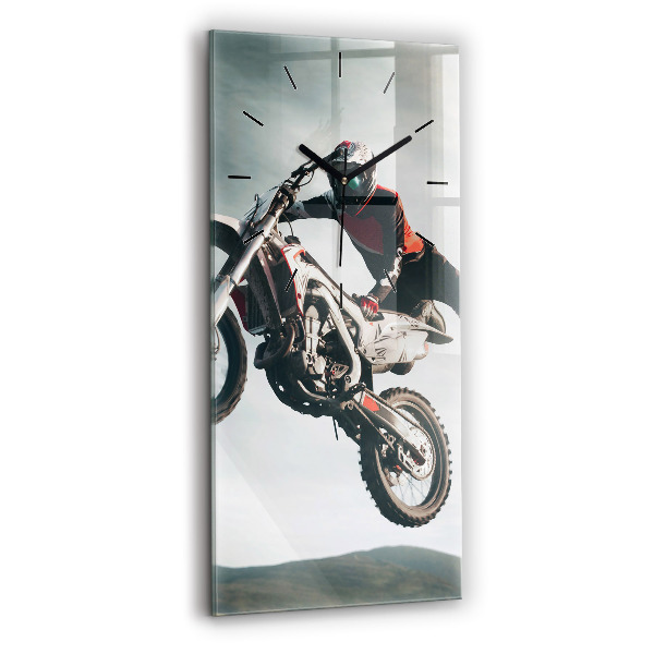 Horloge rectangulaire verticale Adrénaline de style moteur