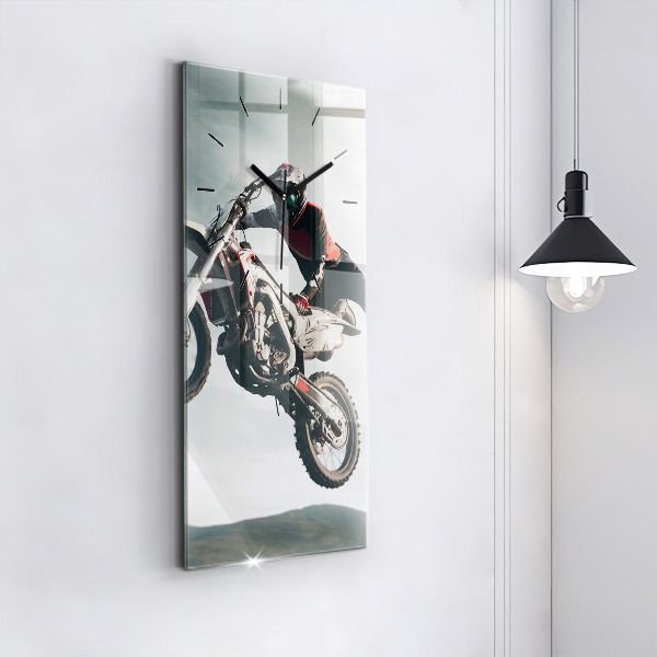 Horloge rectangulaire verticale Adrénaline de style moteur