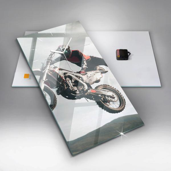 Horloge rectangulaire verticale Adrénaline de style moteur