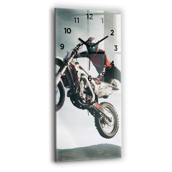 Horloge rectangulaire verticale Adrénaline de style moteur