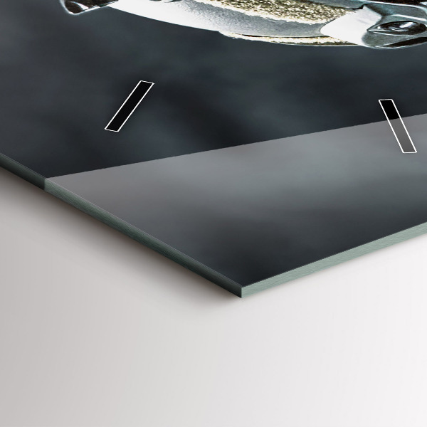 Horloge rectangulaire verticale Soldat avec une arme à feu