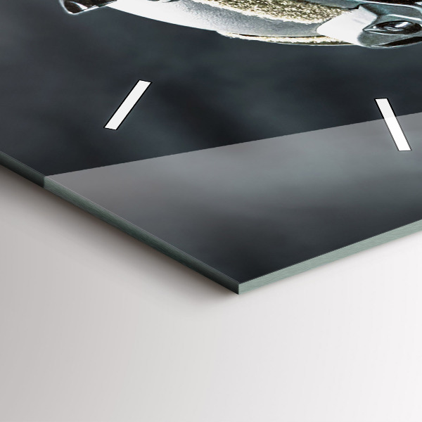 Horloge rectangulaire verticale Soldat avec une arme à feu