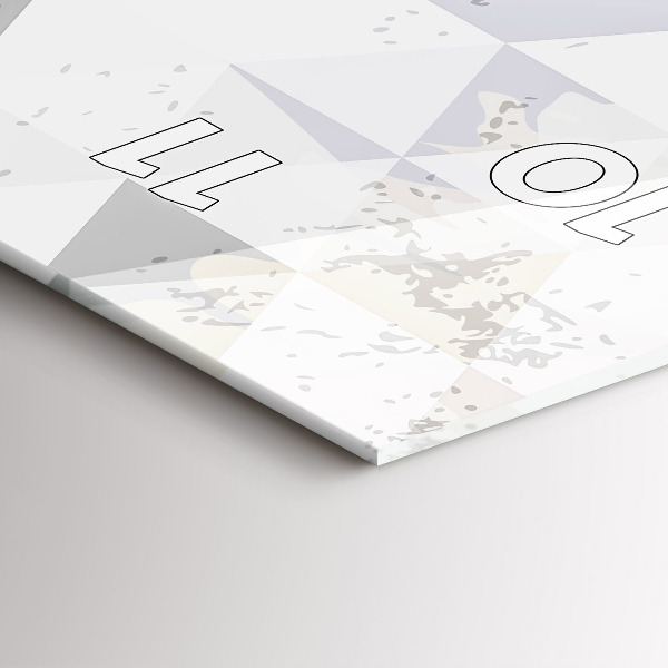 Horloge rectangulaire verticale Motif géométrique