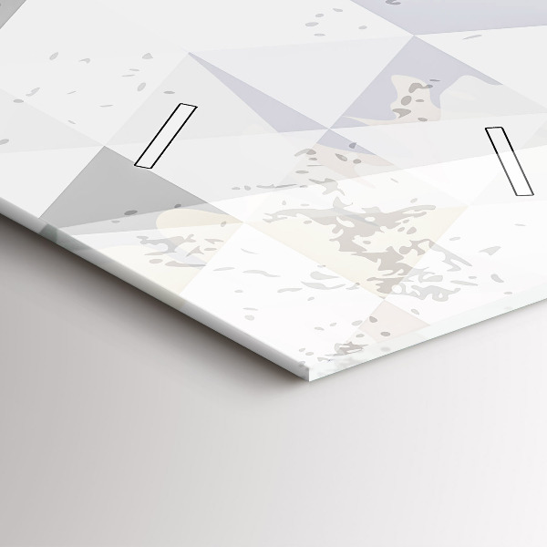 Horloge rectangulaire verticale Motif géométrique