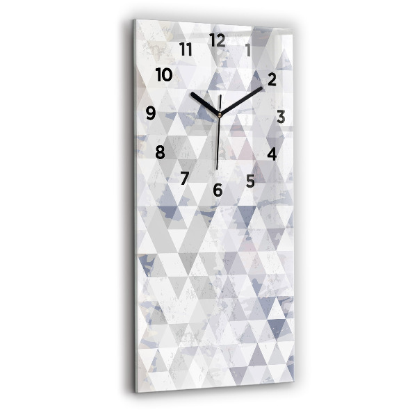 Horloge rectangulaire verticale Motif géométrique
