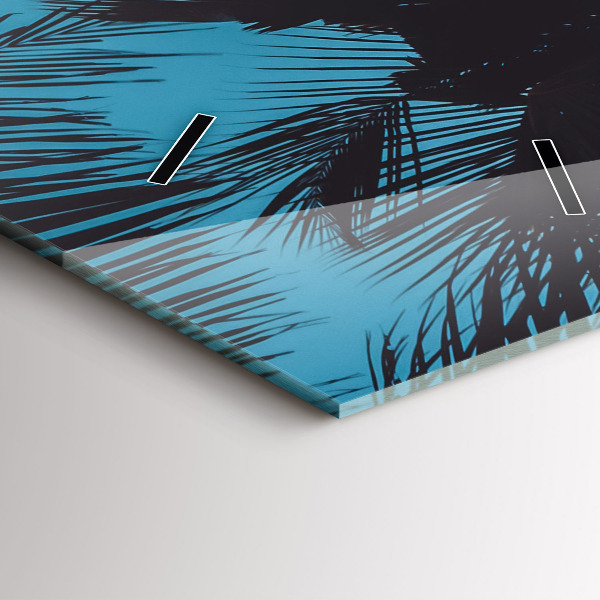 Horloge rectangulaire verticale Surfer sur la plage