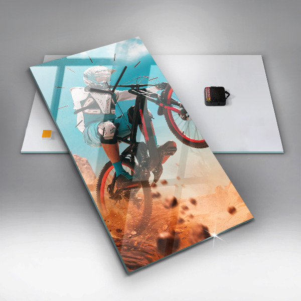 Horloge rectangulaire verticale Cascadeur et adrénaline