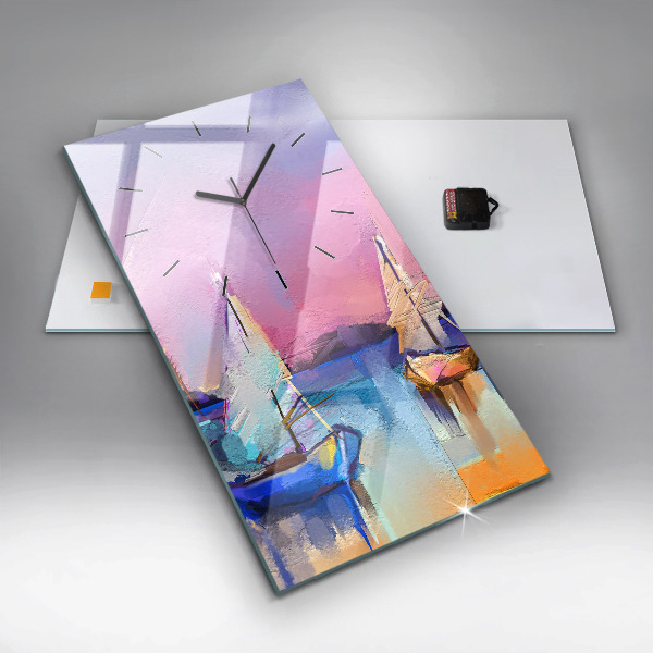 Horloge rectangulaire verticale Paysage marin