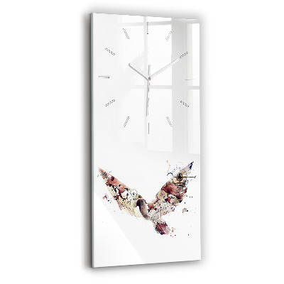 Horloge rectangulaire verticale Vue abstraite