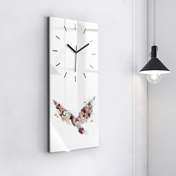 Horloge rectangulaire verticale Vue abstraite