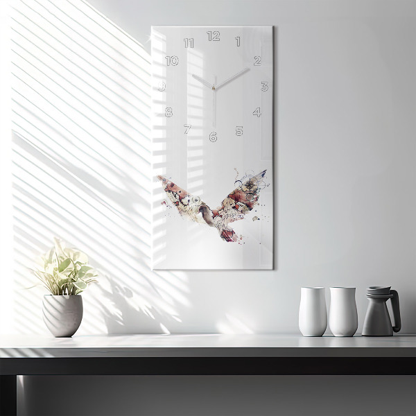 Horloge rectangulaire verticale Vue abstraite