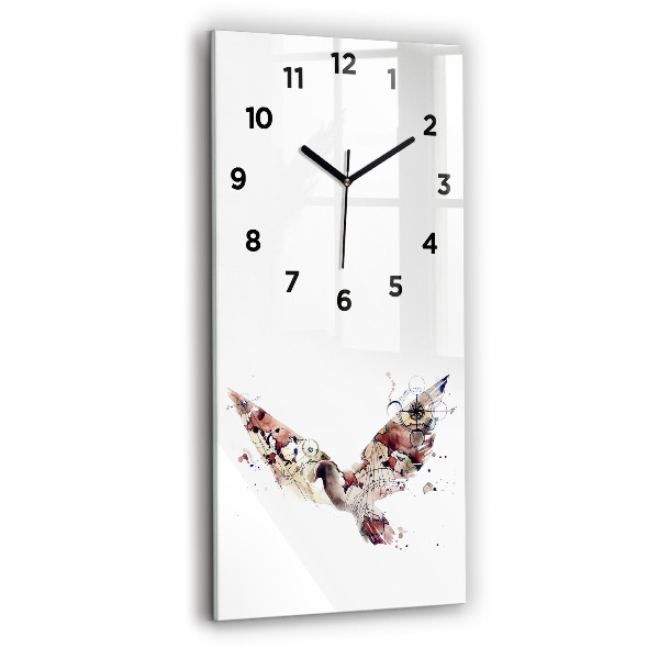 Horloge rectangulaire verticale Vue abstraite