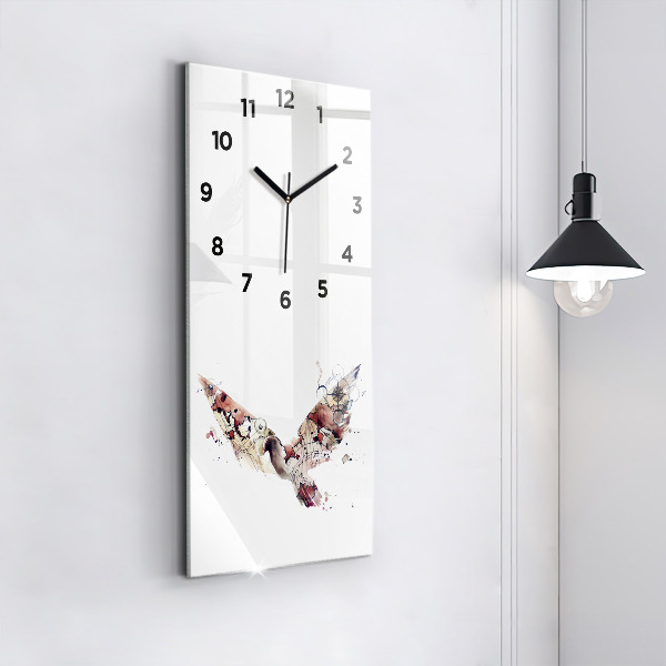 Horloge rectangulaire verticale Vue abstraite