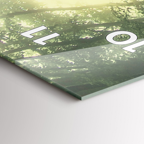 Horloge rectangulaire verticale Forêt brumeuse le matin