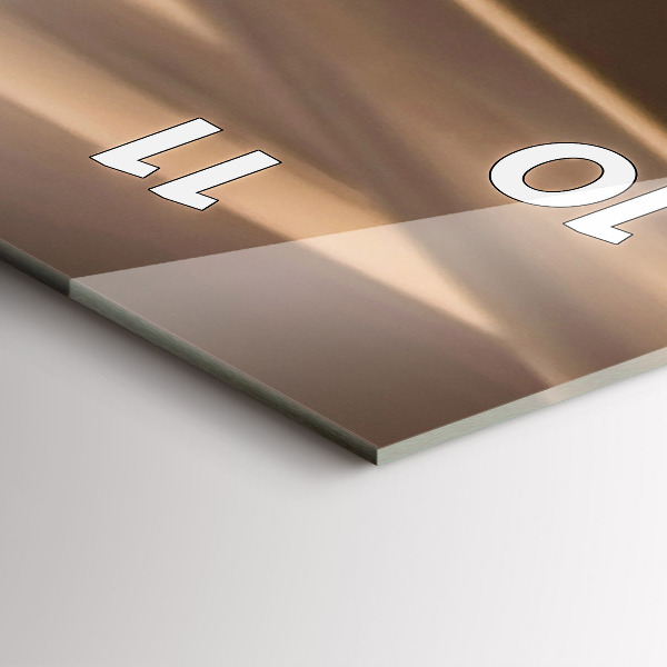 Horloge rectangulaire verticale Quad dans le désert