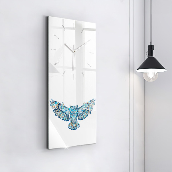 Horloge murale verticale Chouette en vol