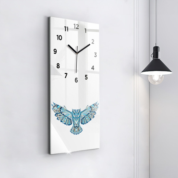 Horloge murale verticale Chouette en vol