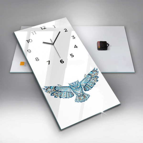 Horloge murale verticale Chouette en vol