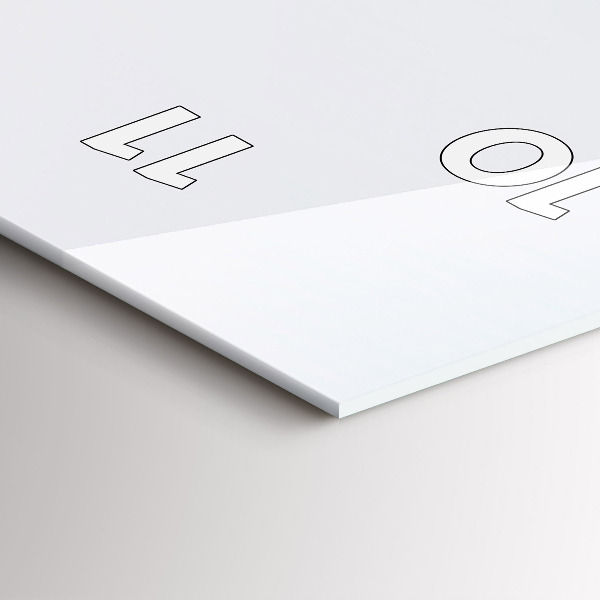 Horloge rectangulaire verticale 'L''île volante et la cascade'