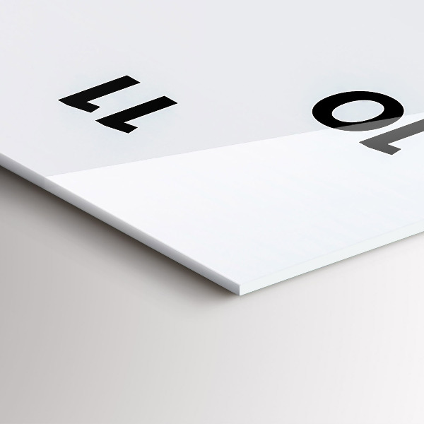 Horloge rectangulaire verticale 'L''île volante et la cascade'