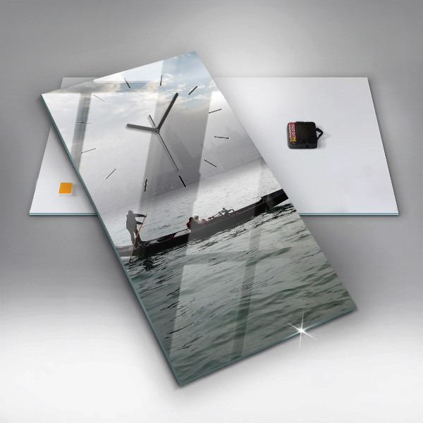 Horloge rectangulaire verticale Gondole à Venise