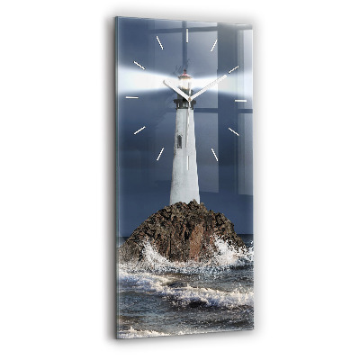 Horloge rectangulaire verticale Phare