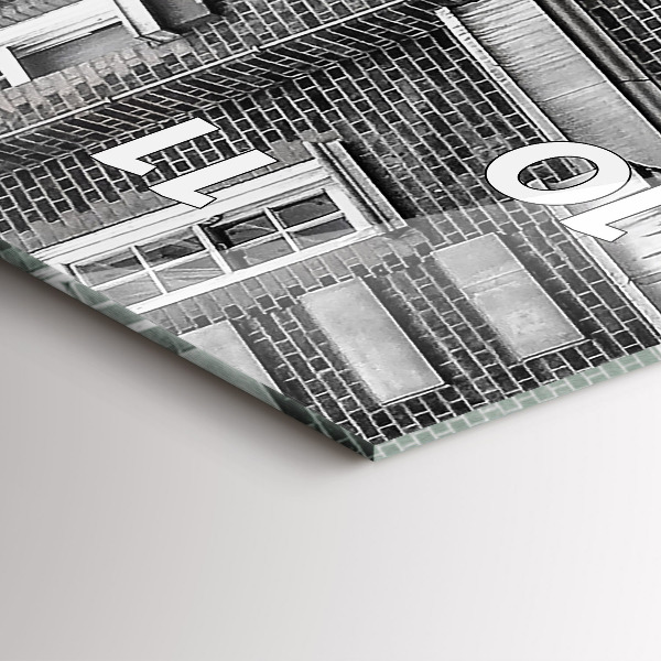 Horloge rectangulaire verticale Bus rouge à impériale